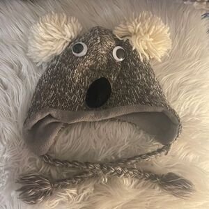 Fleece lined koala hat